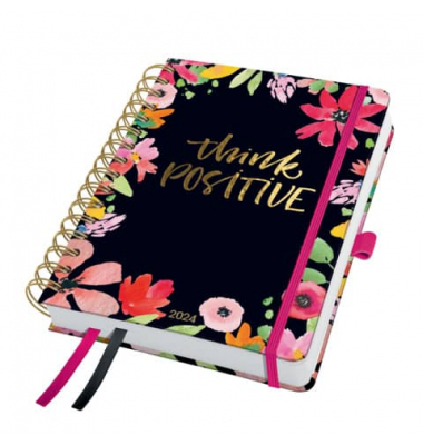 J4600 Spiralbuchkalender 2024 A5 Flower Love