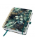 Buchkalender JP203, Jolie Glamorous Leaves, grün, schwarz, mint, gold, 1 Tag / 2 Seiten, 16,8x21,5cm (A5), Jahresunabhängig