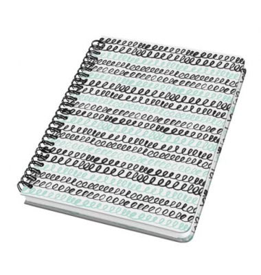 Notizbuch JN622, mit Spirale Jolie, gr&uuml;n, A5, kariert, 100g, 60 Blatt / 120 Seiten