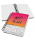 Notizbuch JN621, mit Spirale Jolie, pink, A5, punktiert, 120g, 120 Blatt / 240 Seiten