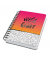 Notizbuch JN621, mit Spirale Jolie, pink, A5, kariert, 120g, 120 Blatt / 240 Seiten