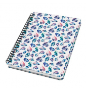 Notizbuch JN616, mit Spirale Jolie, blau, A5, kariert, 100g, 60 Blatt / 120 Seiten