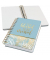 Notizbuch JN615, Jolie, blau, A5, kariert, 120g, 120 Blatt / 240 Seiten