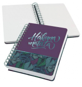 Notizbuch JN613, mit Spirale Jolie, violett, A5, kariert, 120g, 120 Blatt / 240 Seiten