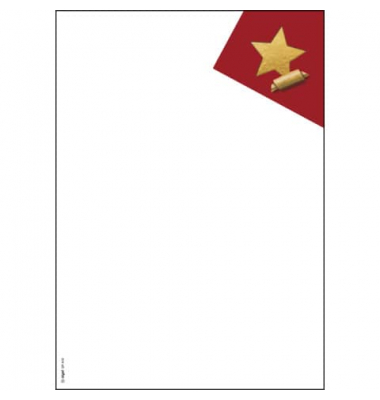 Motiv-Weihnachtsbriefpapier Cut-out style DP410 A4 90g 