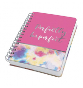 Notizbuch JN609, mit Spirale Jolie, pink, A5, kariert, 120g, 120 Blatt / 240 Seiten