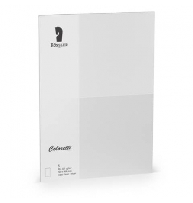 Blanko-Grußkarten 220772511 DIN B6 = 12,5 cmx17,6 cm 225g planliegend hellgrau