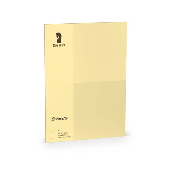 10 Stück Rössler Blanko-Grußkarten 220772519 DIN B6 (12,5 cmx17,6 cm) 225g planliegend sandbraun 4014970412950 Rössler 5 Stück