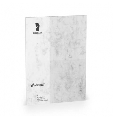 Blanko-Grußkarten 220770514 A6 225g planliegend grau marmora