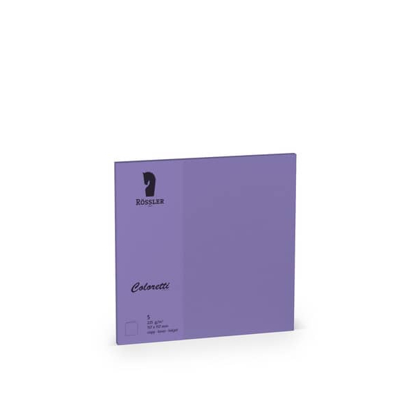 10 Stück Rössler Blanko-Grußkarten 220741592 157mm x 157mm (BxH) 225g lila 4014970413216 Rössler 5 Stück