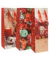 Geschenktasche 51434 Deko sortiert, Weihnachten, Schleifenband mit Anhänger, 3 Motive sortiert, 12 xm x 36cm