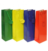 Geschenktasche 51479 Uni Lack, allgemein, Kordelband mit Geschenkanhänger, Uni Lack, 12cm x 360mm