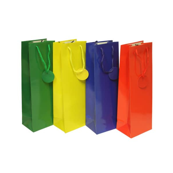 12 Stück PBs Geschenktasche 51479 Uni Lack, allgemein, Kordelband mit Geschenkanhänger, Uni Lack, 120mm x 360mm 9004546514794 PBs