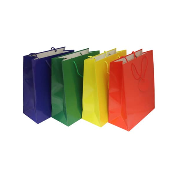 12 Stück PBs Geschenktasche 51488 Uni Lack, allgemein, Kordelband mit Geschenkanhänger, Uni Lack, 260mm x 32cm 9004546514886 PBs
