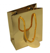 Geschenktasche 51494, allgemein, Kordelband mit Geschenkanhänger, Uni Lack, 115mm x 145mm