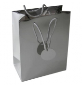 Geschenktasche 51509, allgemein, Kordelband mit Geschenkanhänger, Uni Lack, 180mm x 230mm
