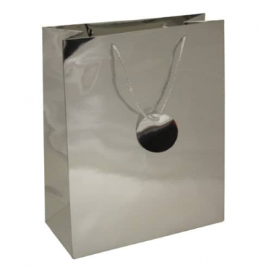 Geschenktasche 51512, allgemein, Kordelband mit Geschenkanh&auml;nger, Uni Lack, 230mm x 32cm