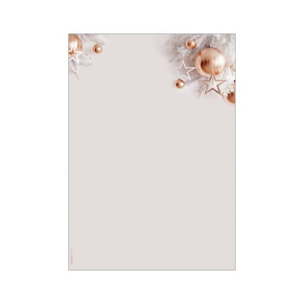 4004360786587 - Weihnachtsmotiv-Papier Christmas in rose gold DIN A4 90g Feinpapier FSC Mix Credit Inkjet- & Laserdrucker 100 Blatt