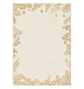 Weihnachtsbriefpapier Tannenzweige Golden Christmas DP422, A4, 90g
