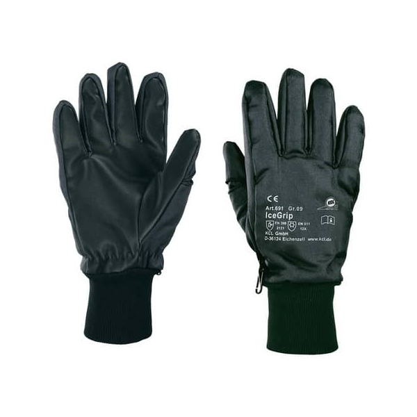 10 Stück KCL Arbeitshandschuhe Ice Grip 691, blauschwarz, Größe 9/L 4008198769194 KCL