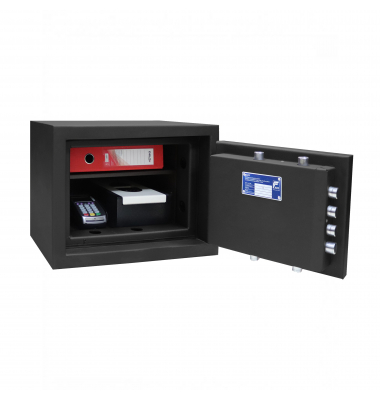 Wertschutzschrank 033E31KL TAE 29,39l 160kg dunkelgrau mit Doppelbartschloss Stahl