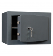 Tresor 031KW13KL TAKW 24,67 l 58kg dunkelgrau mit Doppelbartschloss Stahl