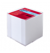 Zettelbox 10410801, 90x90mm, inkl. 700 Notizzettel, transparent, Kunststoff, Polystyrol