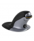 Vertikalmaus Penguin L 9894501, 6 Tasten, kabellos, USB-Funk, ergonomisch, gro&szlig;, Laser, schwarz, silber