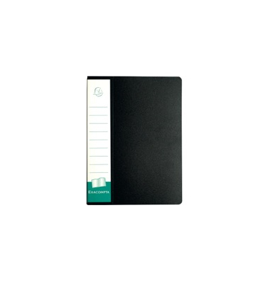 Präsentationsbuch Exacompta 88301E, aus PP, A4, mit 30 Hüllen, schwarz