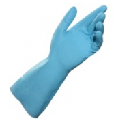 Chemikalienschutzhandschuhe Vital 117, Latex, hellblau, Größe 7 / S