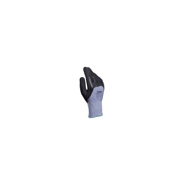 12 Stück Mapa Arbeitshandschuhe KryTech 582, Nitril, schwarz/blau, Größe 8 / M 3245425824184 Mapa