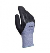 Arbeitshandschuhe KryTech 582, Nitril, schwarz/blau, Größe 9 / L