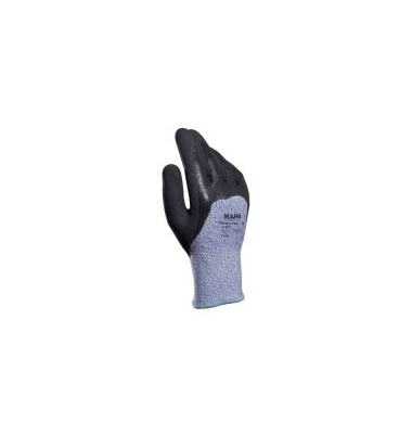Arbeitshandschuhe KryTech 582, Nitril, schwarz/blau, Größe 9 / L