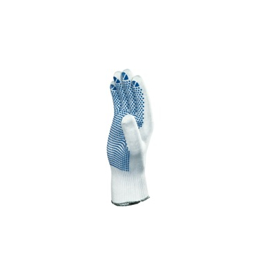 Arbeitshandschuhe, PVC Noppen, weiß, Größe 7 / S
