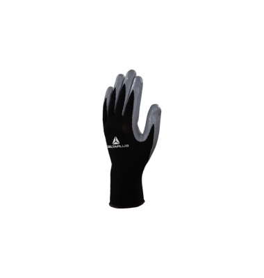 Arbeitshandschuhe, Nitril, grau/schwarz, Größe 10 / XL