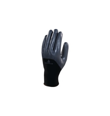 Arbeitshandschuhe, Nitril, grau/schwarz, Größe 10 / XL
