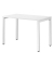 Schreibtisch Easydesk, 75cm (H), 114x60cm (BxT), rechteckig, weiß / weiß