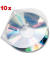 CD/DVD-Hülle Velobox für 1 CD transparent 125x125x4mm mit Abheftlochung