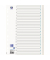 Kartonregister 400011408, 31-teilig blanko, A4, 110 g/m², weiße Taben, 31-teilig