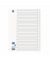 Kartonregister 400011408, 31-teilig blanko, A4, 110 g/m², weiße Taben, 31-teilig