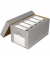Archivbox Tric 100333273, A4, grau, innen 35x30x58,5cm, Wellpappe