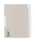 Kartonregister 1222-00-85, 12-teilig blanko, A4+, 100 g/m², graue Taben, 12-teilig