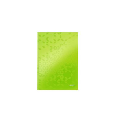 Notizbuch Leitz 4626 Wow, A4, kariert, glänzend laminiert, 80 Blatt, grün