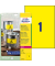 Typenschild Etiketten L6111-20 gelb 210 x 297 mm Folie stapazierfähig wetterfest