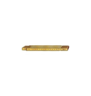 Holzgliedermaßstab Stabila 907, Länge: 2 Meter, gelb Holzgliedermaßstab