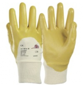 Arbeitshandschuhe Sahara, Nitril, gelb/weiß, Größe 10 / XL