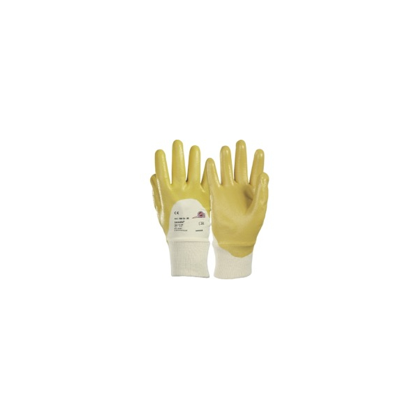 10 Stück KCL Arbeitshandschuhe Sahara, Nitril, gelb/weiß, Größe 10 / XL 4008198710004 KCL