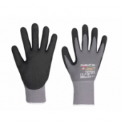 Arbeitshandschuhe FlexMech 663, Nitrilschaum, grau/schwarz, Größe 9 / L