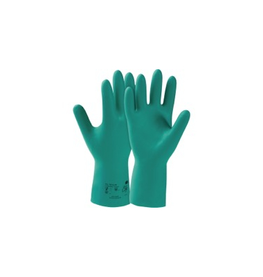 Chemikalienschutzhandschuhe Camatril, Nitril, grün, Größe 9 / L