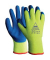 Winter-/Montagehandschuh Snow Master, Latex, neon-gelb/blau, Gr&ouml;&szlig;e 9 / L